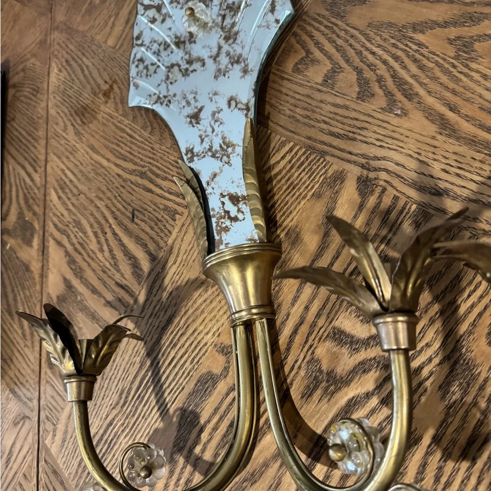 Vintage Brass Wall Sconces